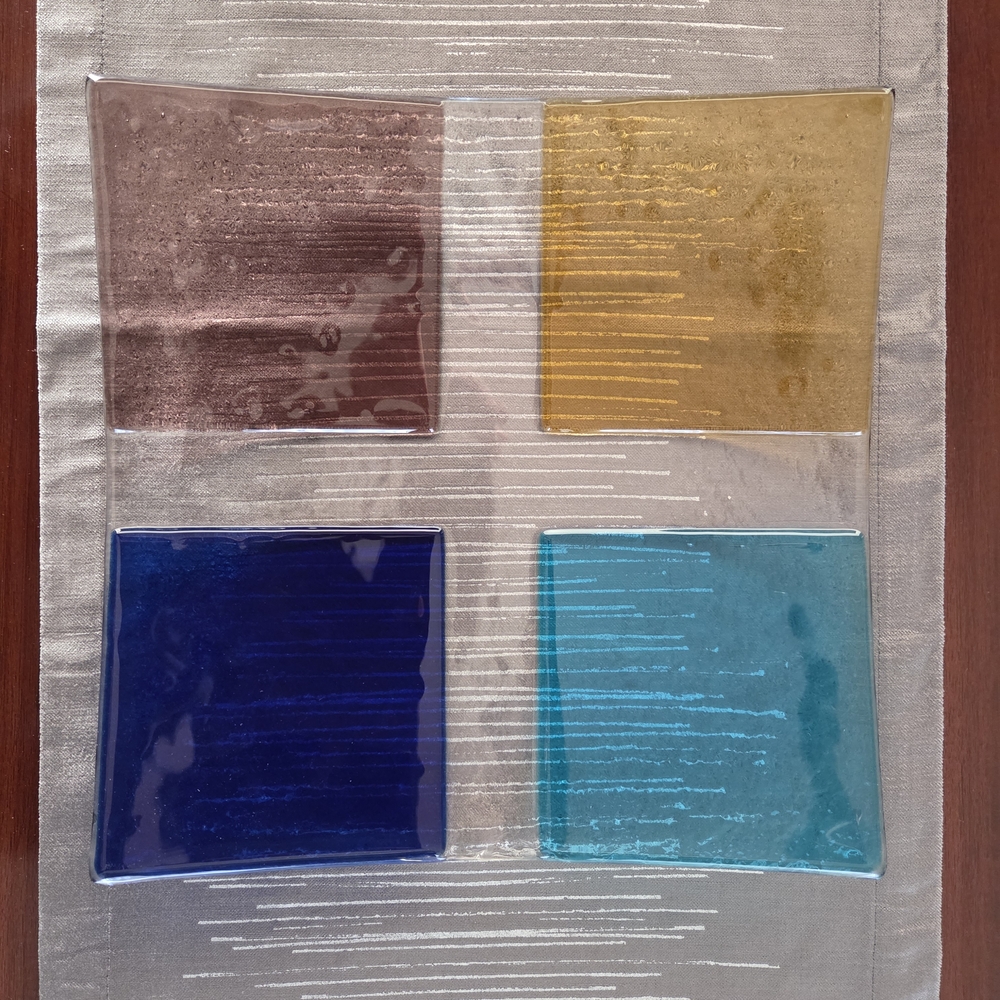 Colorful Glass Plate
